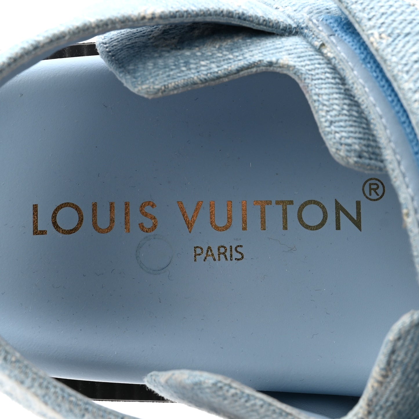 Denim Monogram LV Sunset Comfort Flat Sandals 37 Blue