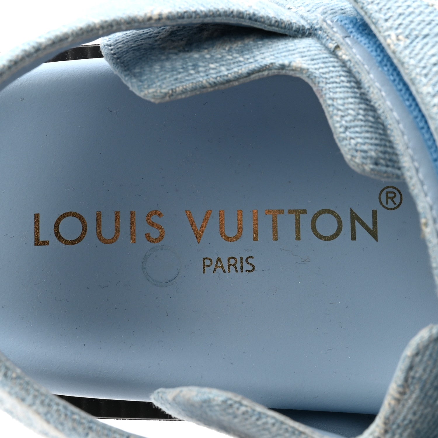 Louis Vuitton Denim Monogram LV Sunset Comfort Flat Sandals 37 Blue 8 of 9