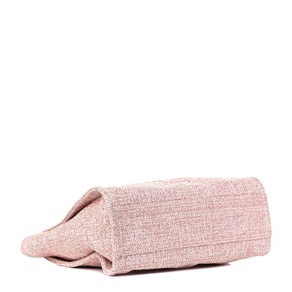 Chanel Lurex Boucle Small Deauville Tote Pink 4 of 12
