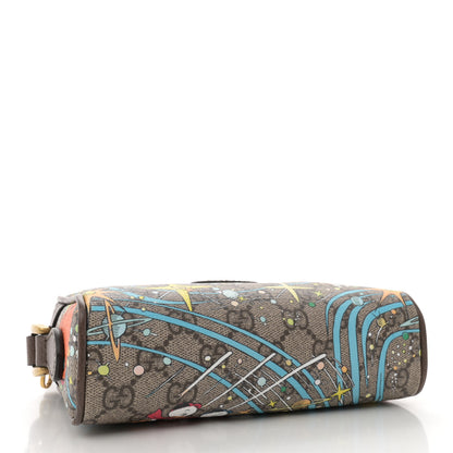 Gucci X DISNEY GG Supreme Monogram Donald Duck Interlocking G Shoulder Bag Beige Multicolor New Acero 4 of 11