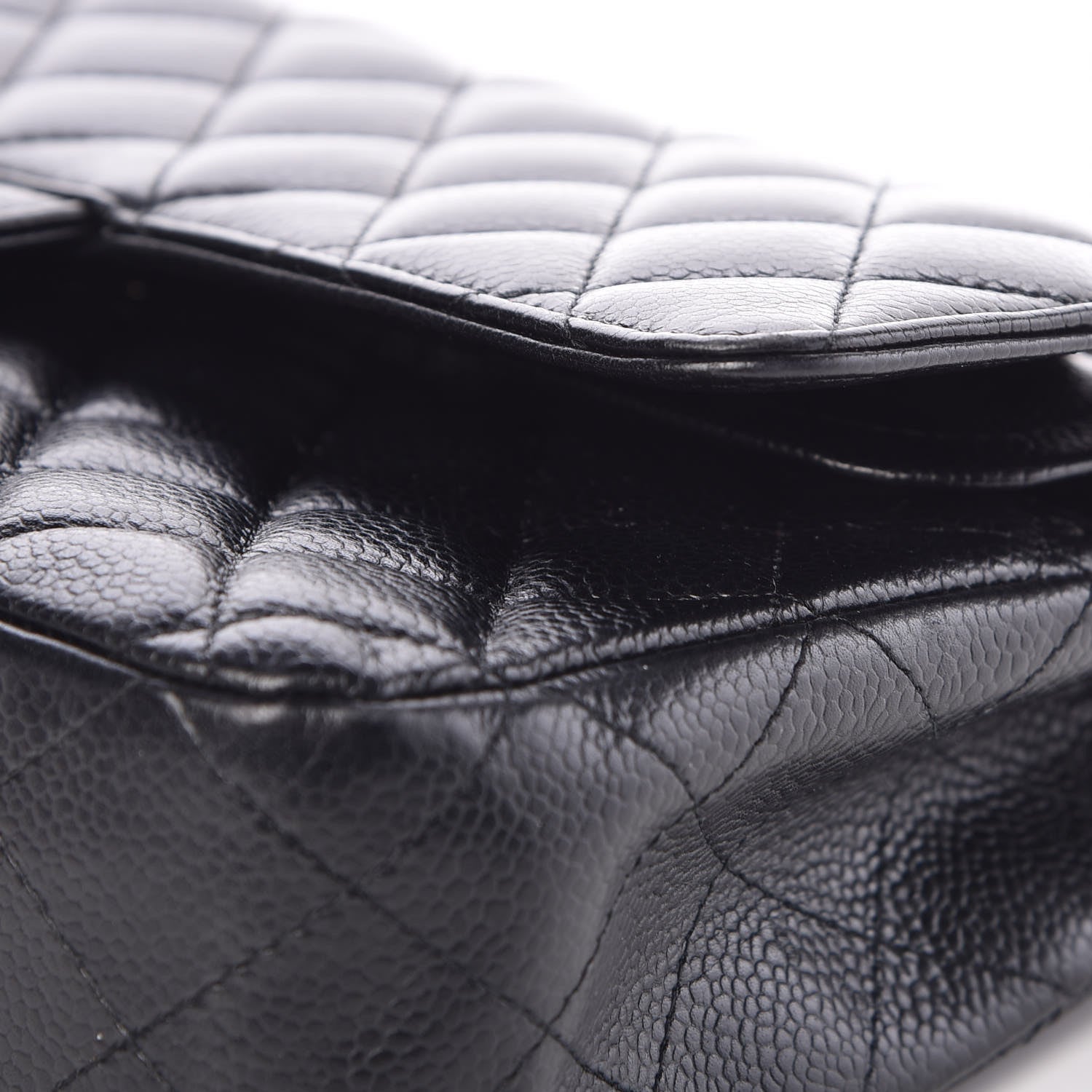 Chanel Caviar Quilted Medium Double Flap Black 16 of 18