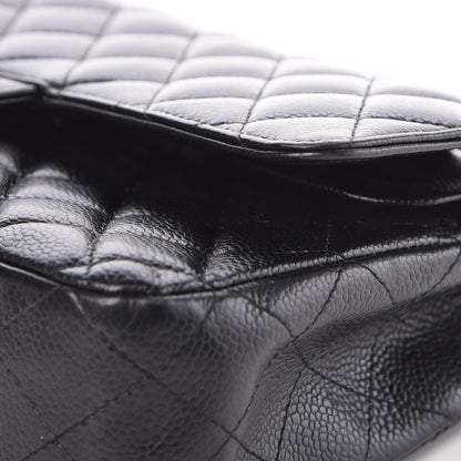Chanel Caviar Quilted Medium Double Flap Black 16 of 18
