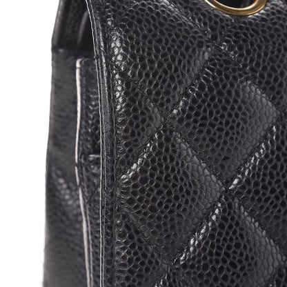 Chanel Caviar Quilted Medium Double Flap Black 8 of 8