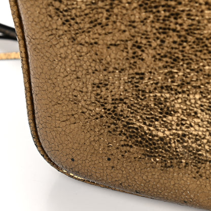 Saint Laurent Calfskin Lame Monogram Small Lou Camera Bag Gold Olive 13 of 15