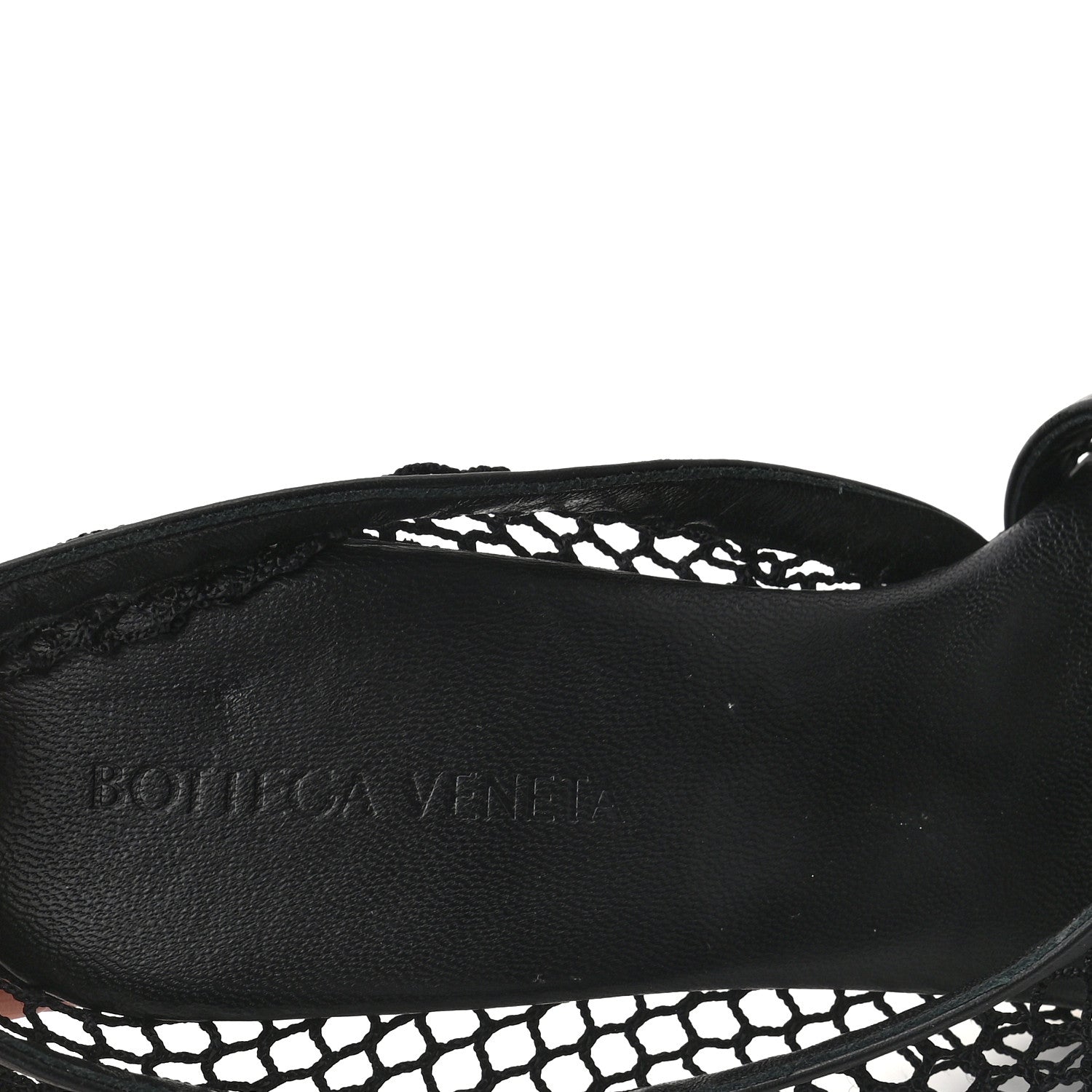 Bottega Veneta Mesh Nappa Chunky Chain Sandals 37 Black 7 of 7