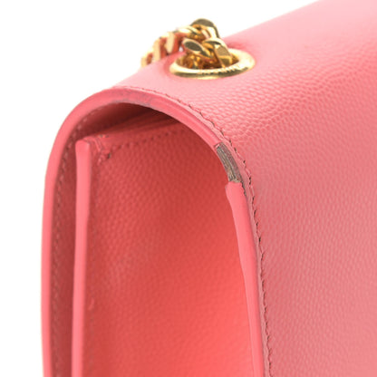 Saint Laurent Grain De Poudre Medium Classic Monogram Kate Satchel Rose Clair 12 of 20