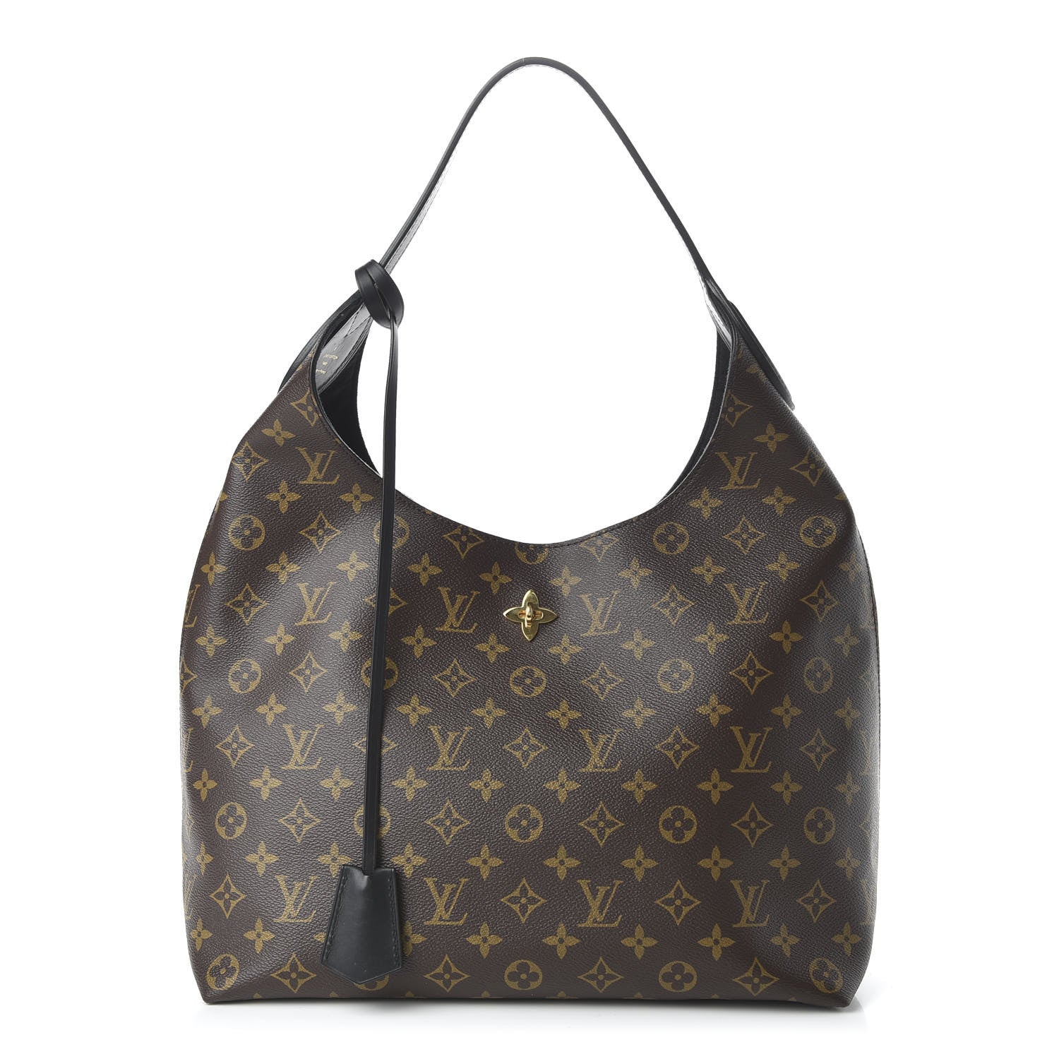 Louis Vuitton Monogram Flower Hobo Black 1 of 10