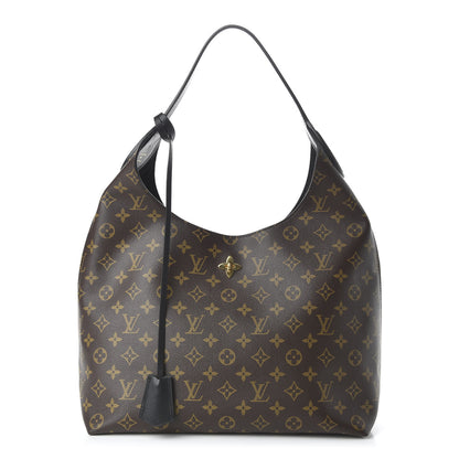 Louis Vuitton Monogram Flower Hobo Black 1 of 10