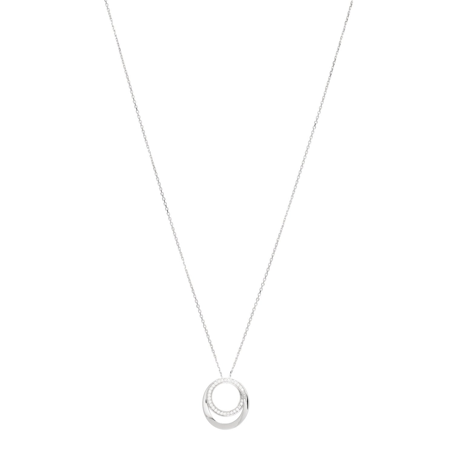 Cartier 18K White Gold Diamond Etincelle De Cartier Pendant Necklace 1 of 4