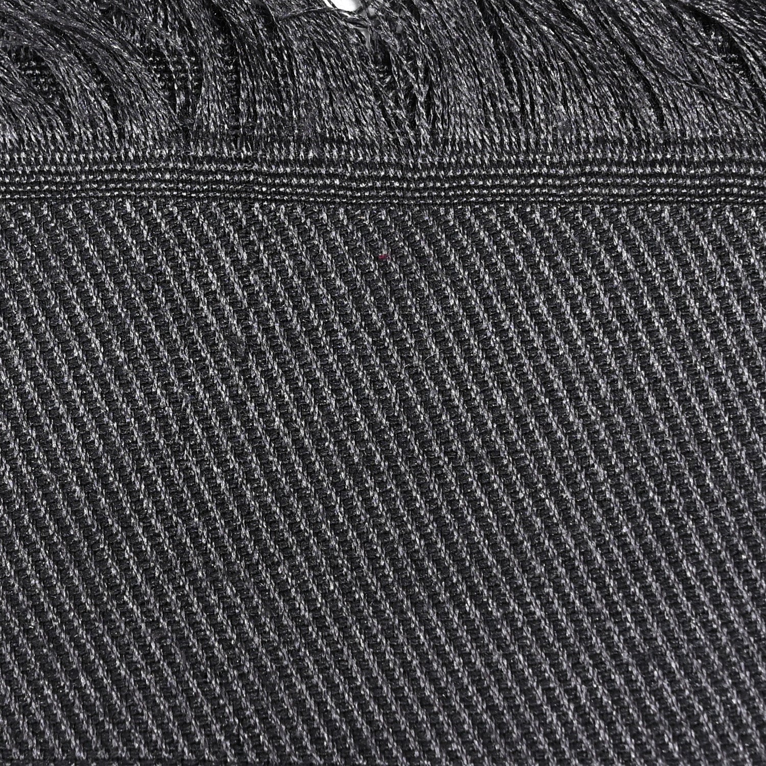 Louis Vuitton Silk Lurex Wool Monogram Shine Shawl Charcoal Grey 8 of 12