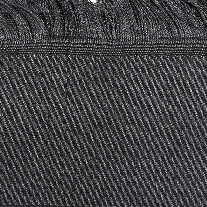 Louis Vuitton Silk Lurex Wool Monogram Shine Shawl Charcoal Grey 8 of 12