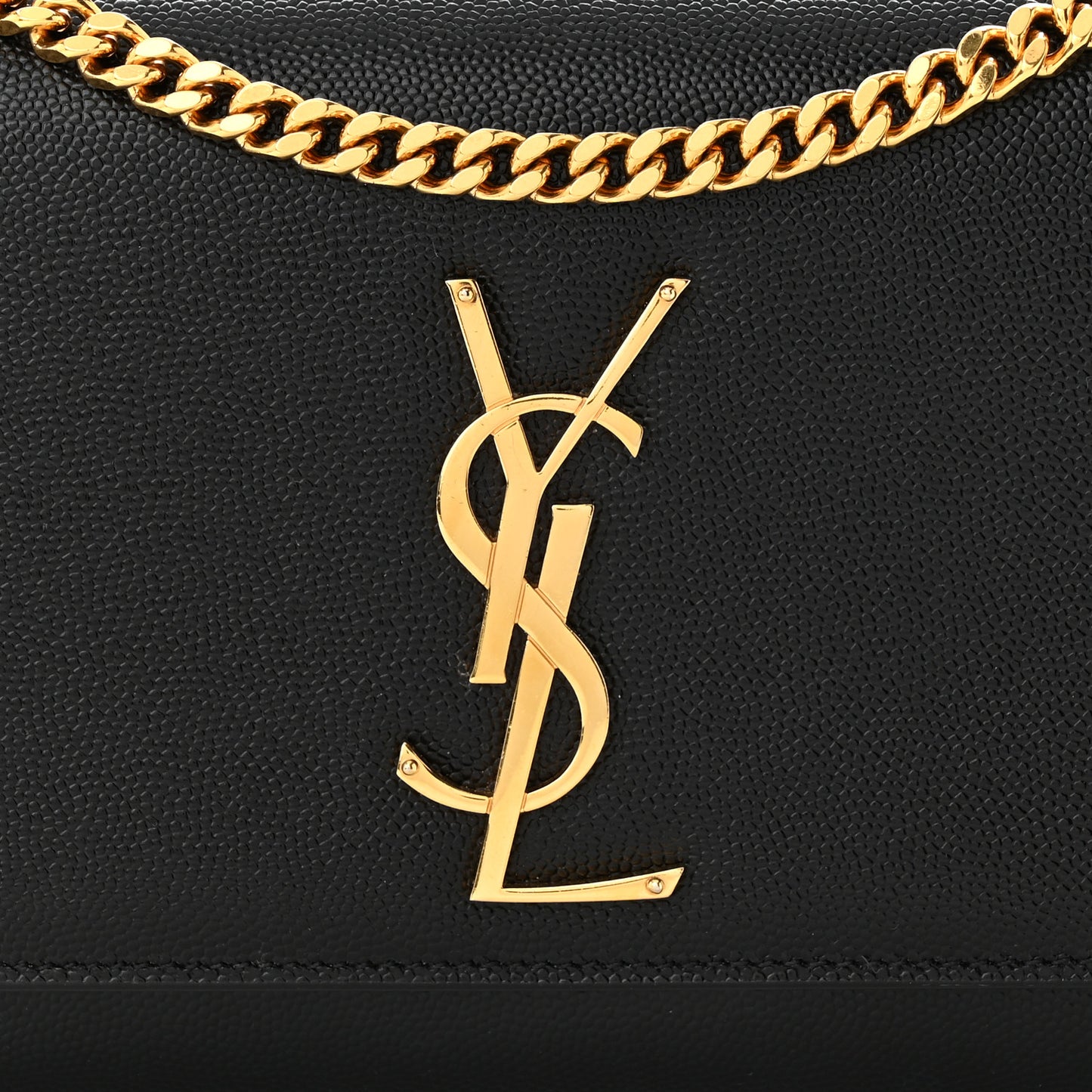 Grain De Poudre Small Monogram Kate Satchel Black