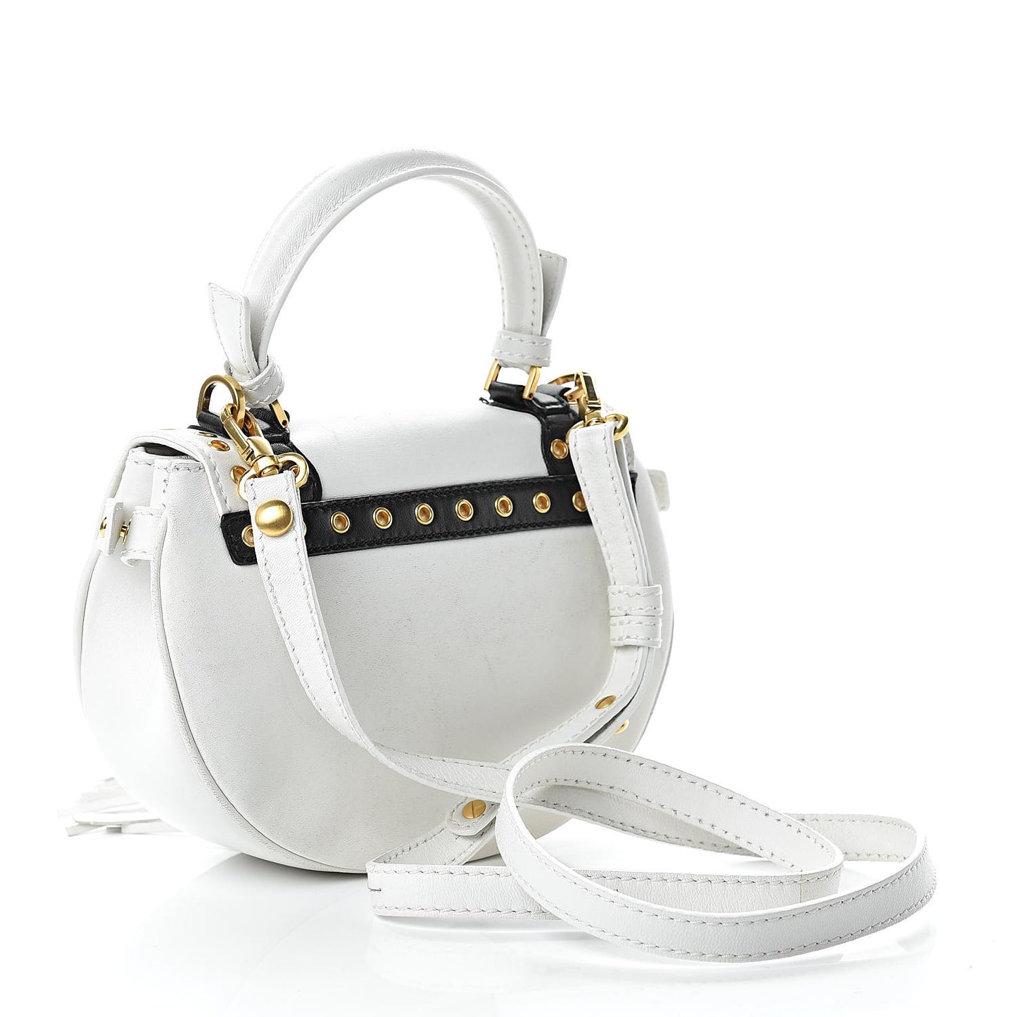 Calfskin Vanitas Crossbody Bag White