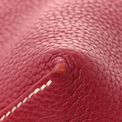 Hermes Taurillon Clemence Double Sens 45 Reversible Tote Rubis Bougainvillea 16 of 19