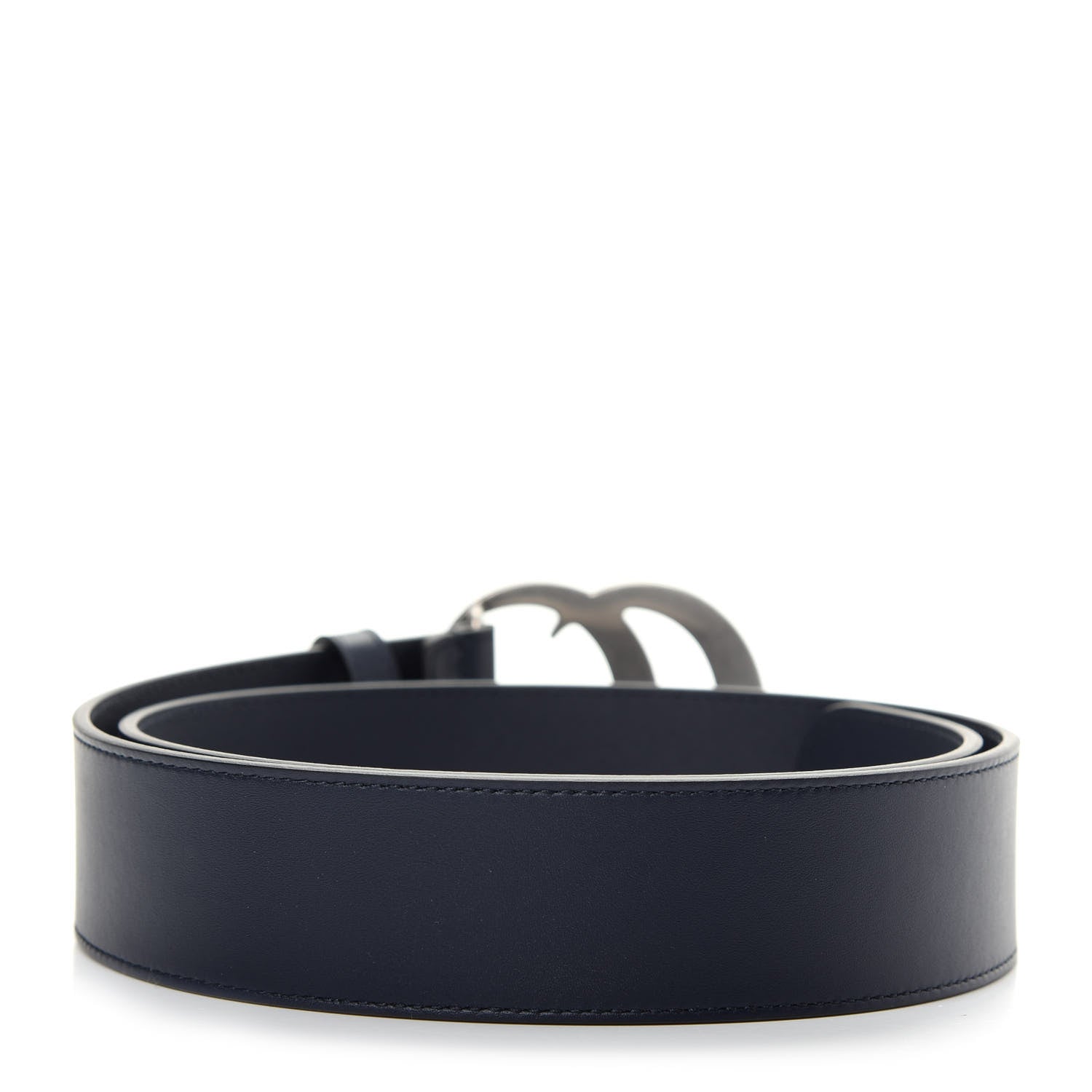 Gucci Moon Calfskin Nickel Double G 40mm Belt 85 34 Blue 2 of 6