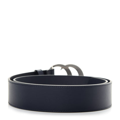 Gucci Moon Calfskin Nickel Double G 40mm Belt 85 34 Blue 2 of 6