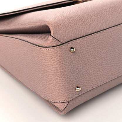 Gucci Dollar Calfskin Medium Interlocking G Top Handle Shoulder Bag Soft Pink 9 of 10