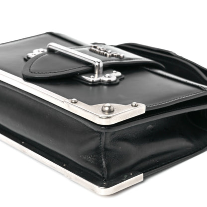 Prada City Calfskin Cahier Chain Wristlet Clutch Black 10 of 10