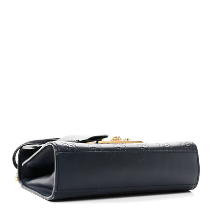 Gucci Guccissima Small Padlock Shoulder Bag Blue Agata 4 of 10