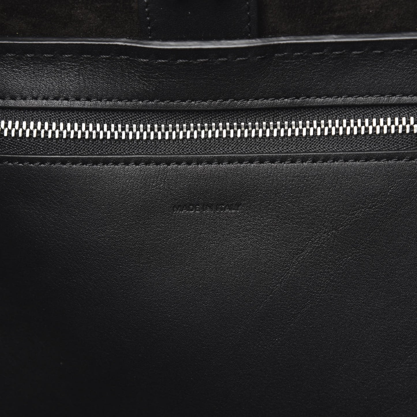 Supple Grained Calfskin Small Big Bag Black