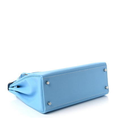 Hermes Epsom Candy Kelly Retourne 32 Celeste Mykonos 4 of 11
