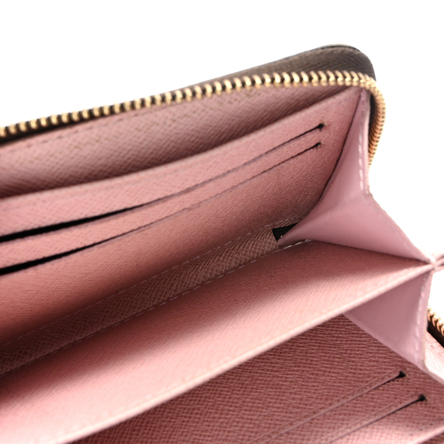 Damier Ebene Zippy Coin Purse Rose Ballerine