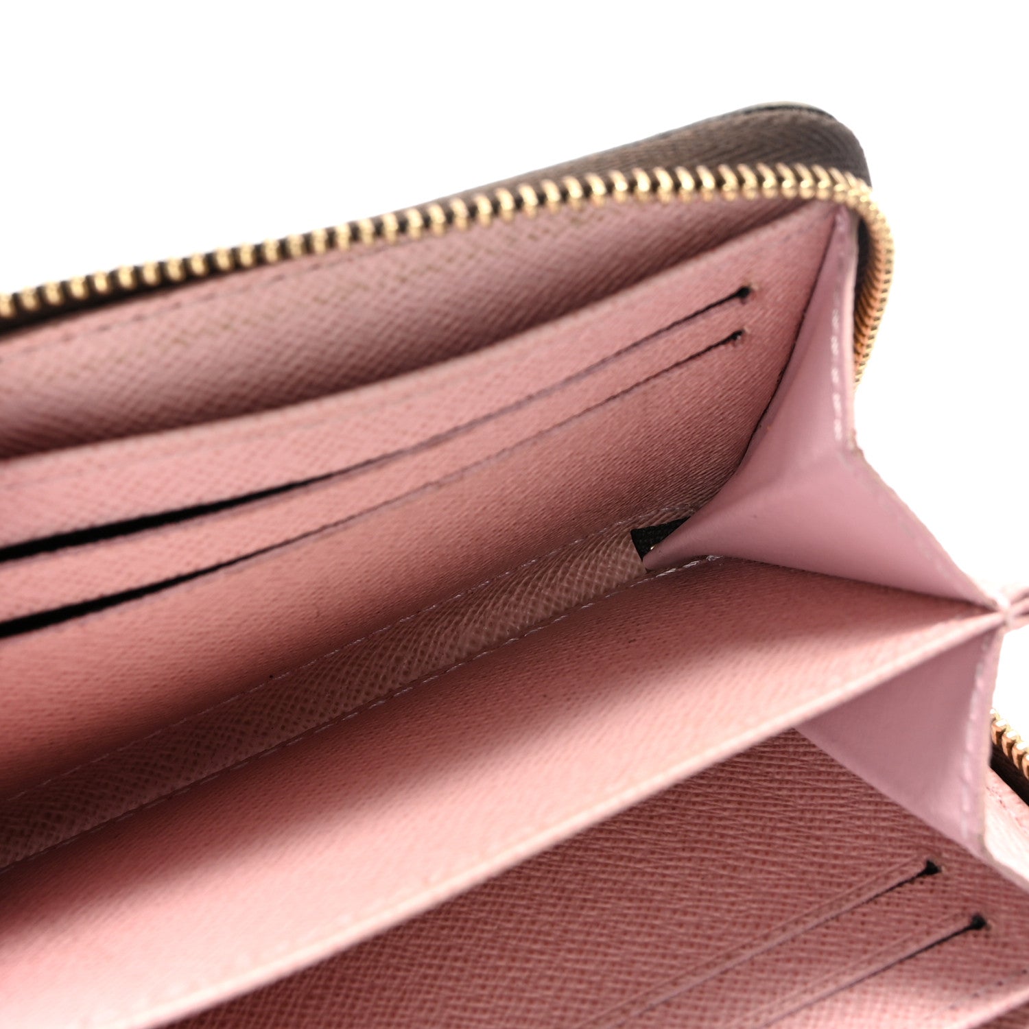 Louis Vuitton Damier Ebene Zippy Coin Purse Rose Ballerine 5 of 7