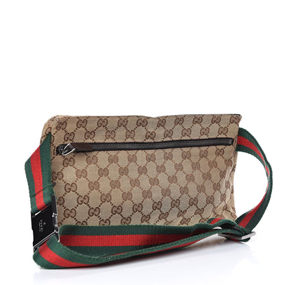 Gucci Monogram Web Belt Bag Dark Brown 3 of 11