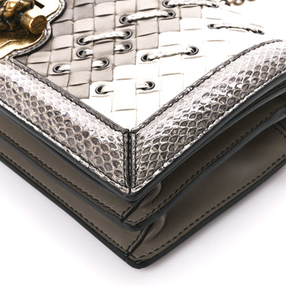 Bottega Veneta Nappa Ayers Intrecciato Club Stitch Knot Clutch Mist 13 of 13