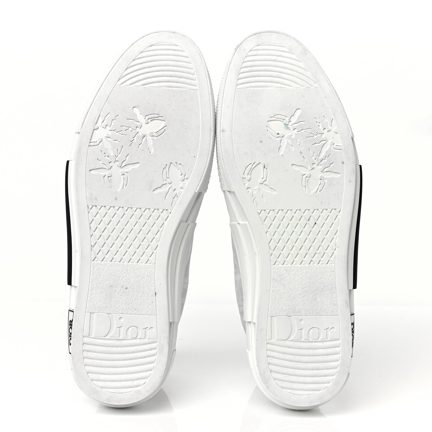 Christian Dior Technical Canvas Oblique Mens B23 High Top Sneakers 42 White 5 of 9