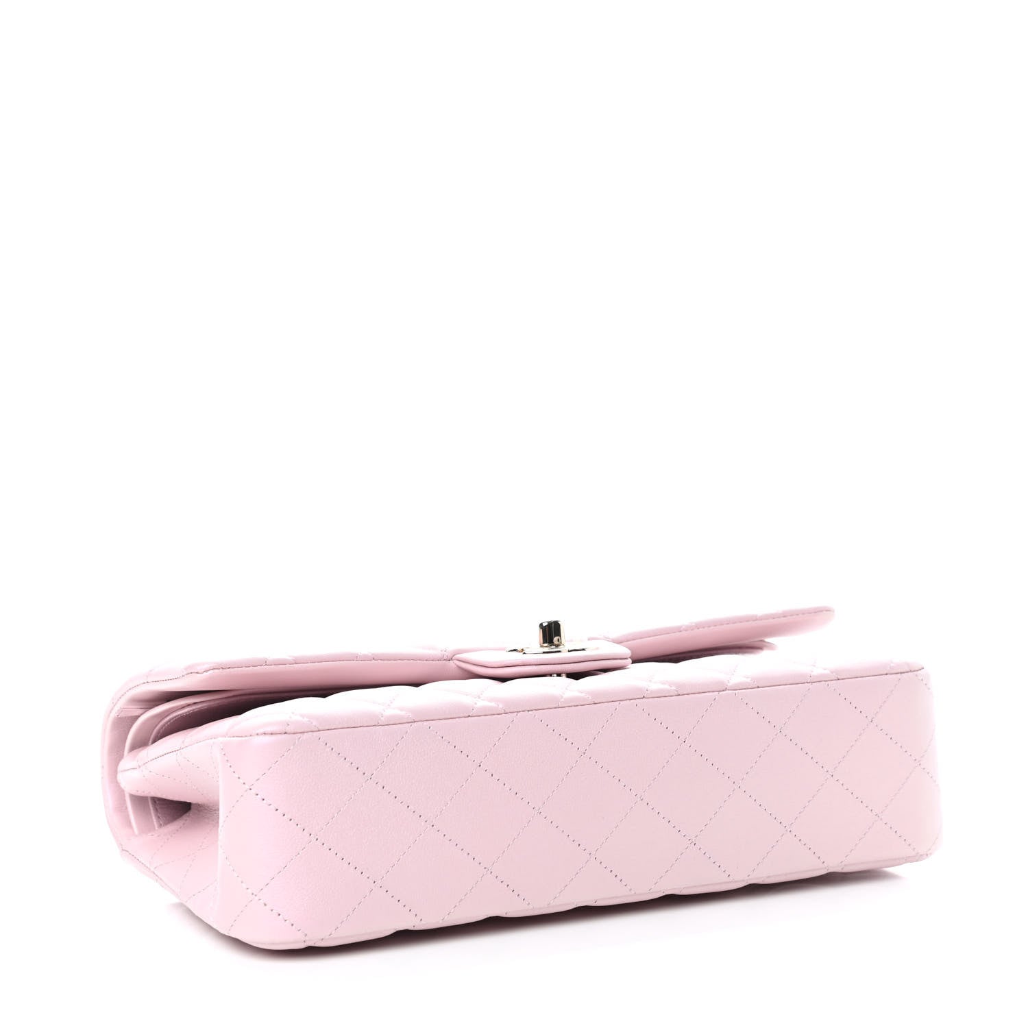 Chanel Iridescent Calfskin Quilted Medium Double Flap Light Pink 4 of 11