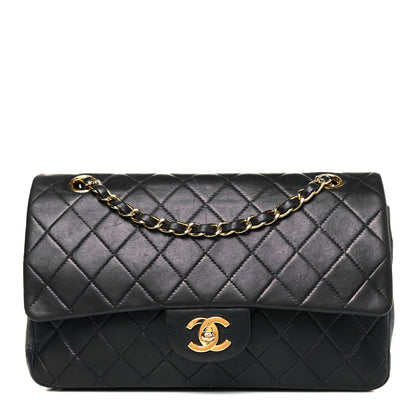 Chanel Lambskin Quilted Medium Double Flap Black 1 of 21