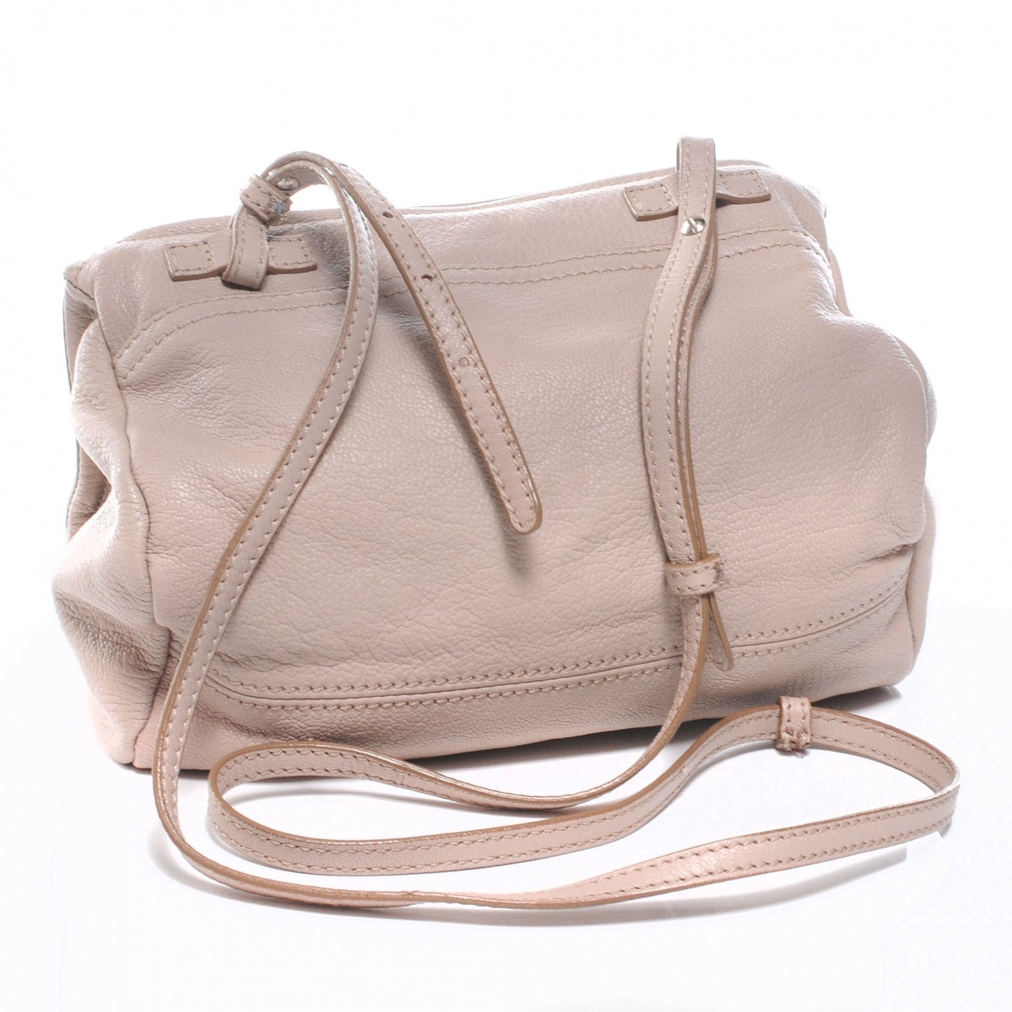 Pebbled Calfskin Mini Pandora Sand