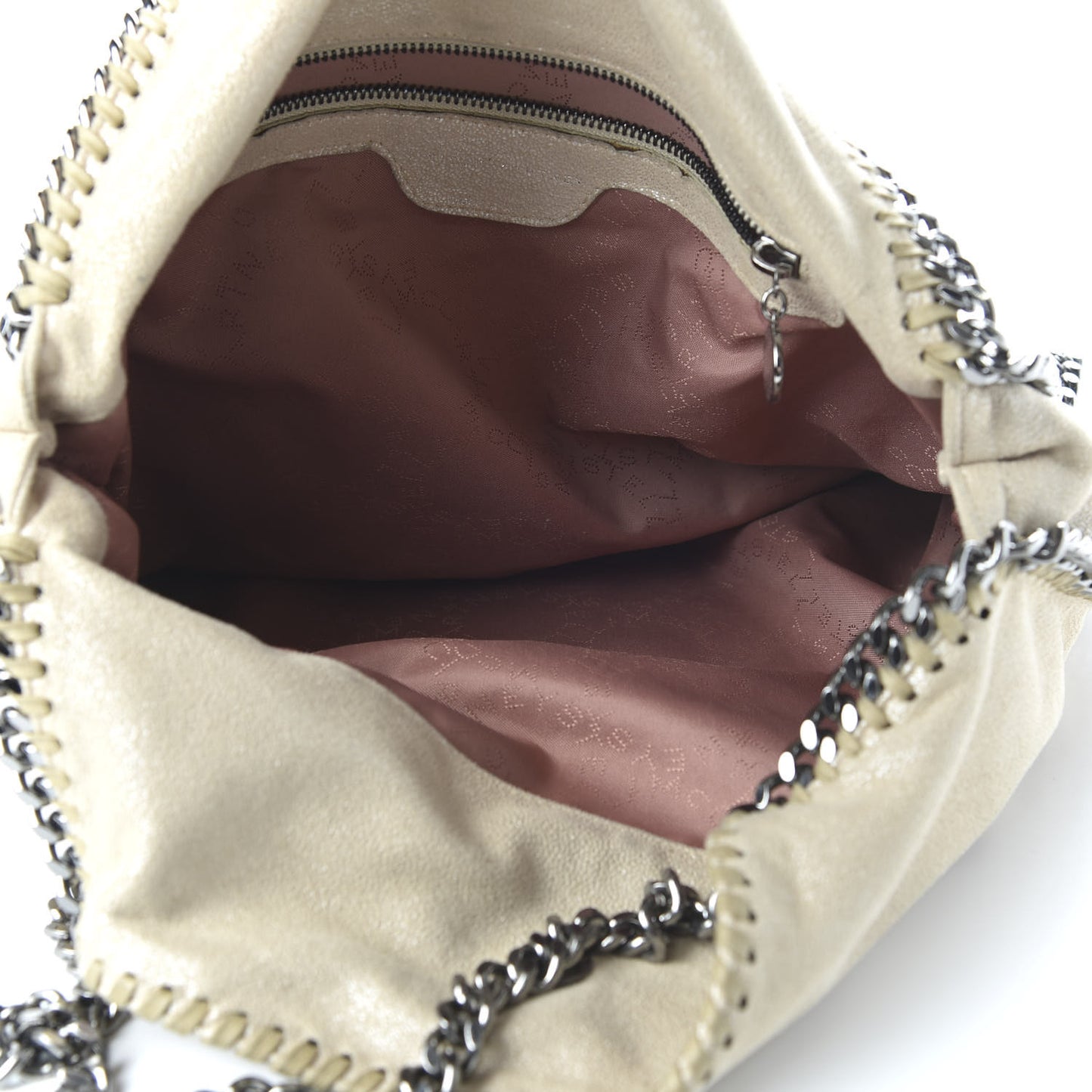 Shaggy Deer Small Falabella Tote Beige