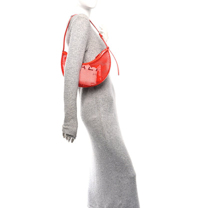 Alaia Net Patent Calfskin One Piece Demi Lune Orange 3 of 19
