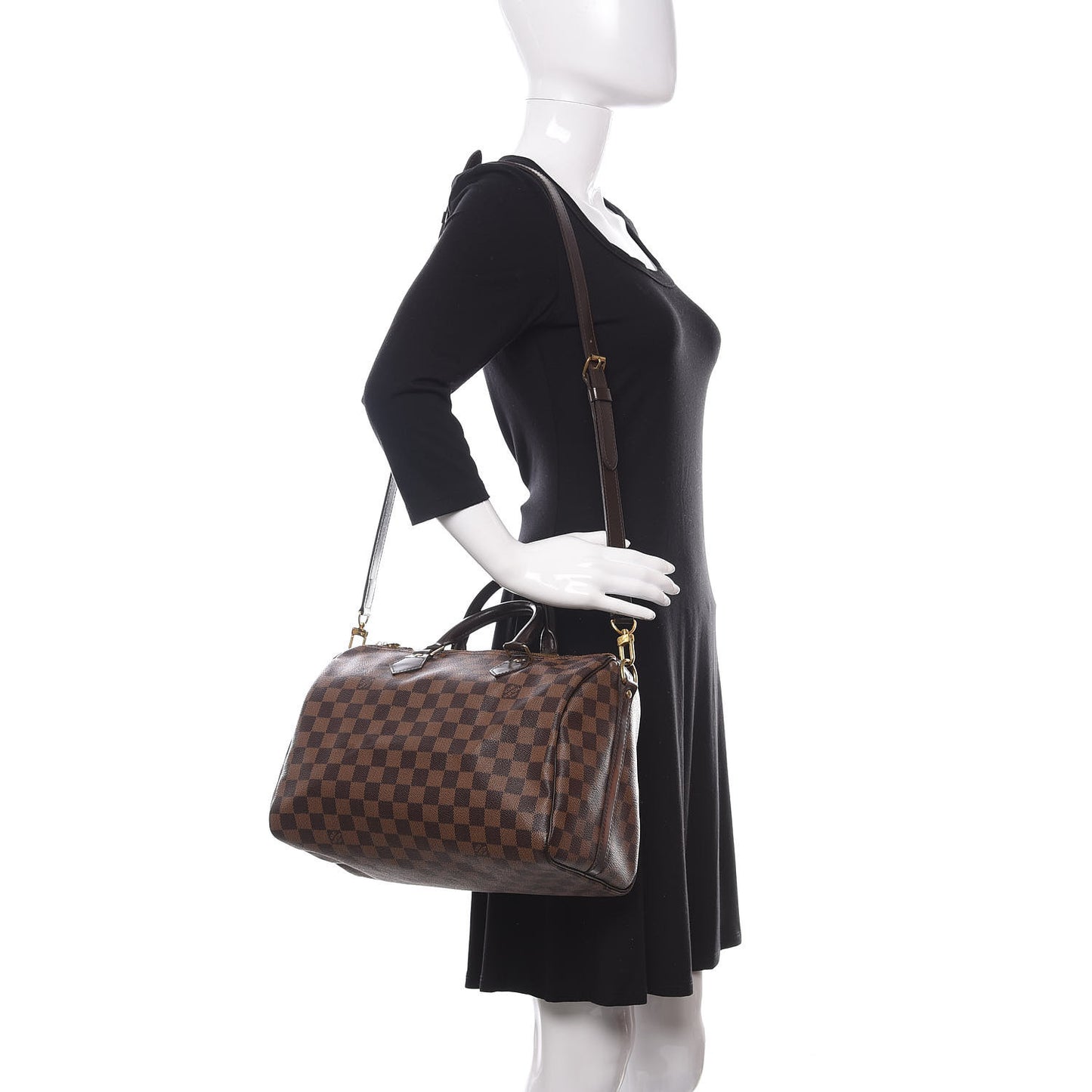 Damier Ebene Speedy Bandouliere 30