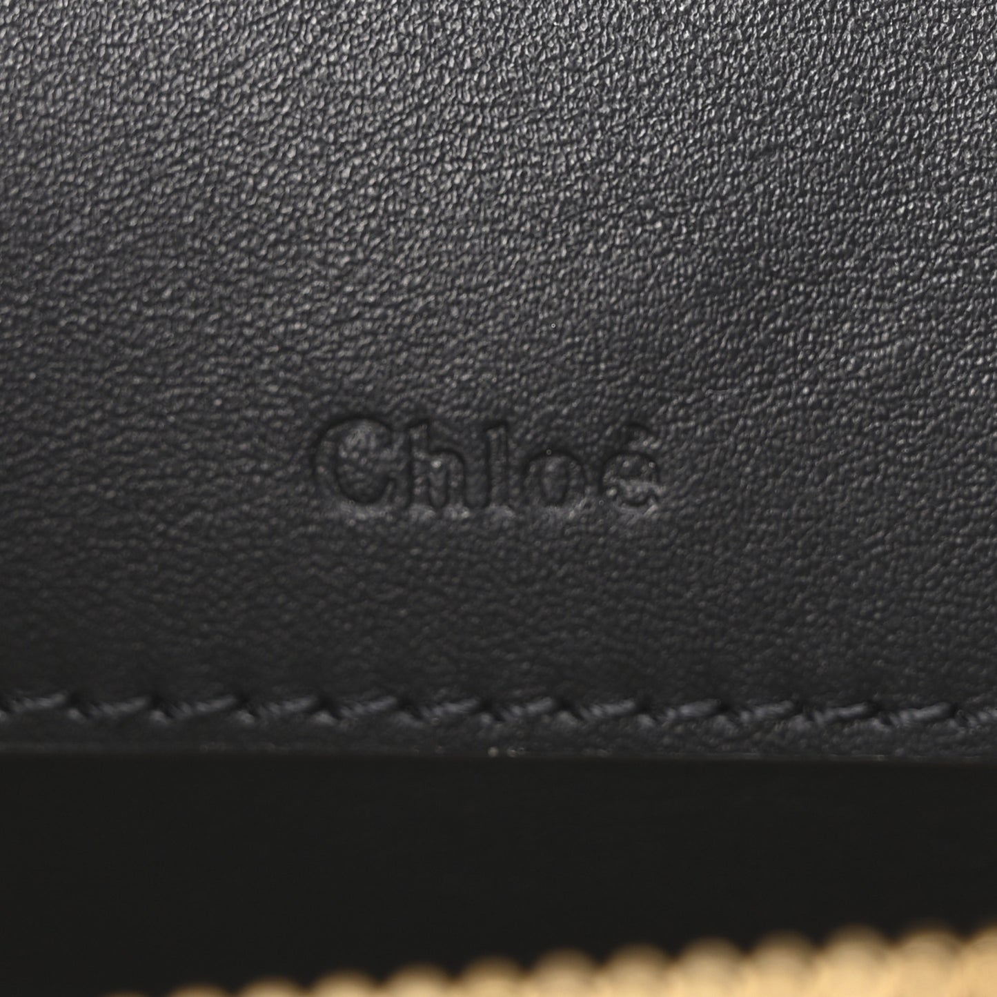 Calfskin Crocodile Embossed Mini C Vanity Bag Full Blue