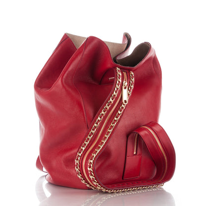 Jimmy Choo Nappa Large Echo Convertible Backpack Red 3 of 7