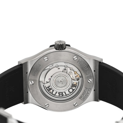 Hublot Titanium Alligator 42mm Classic Fusion Automatic Watch Black 542.NX.1171.LR 4 of 5