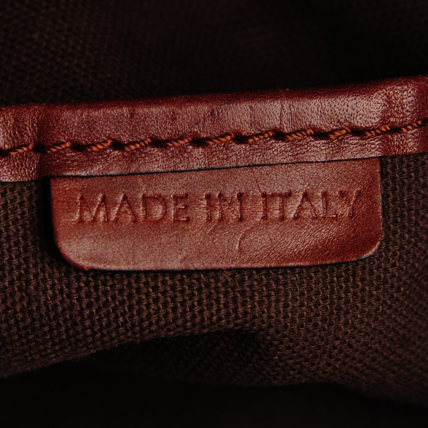 House Check Bridle Calfskin Tote Tan