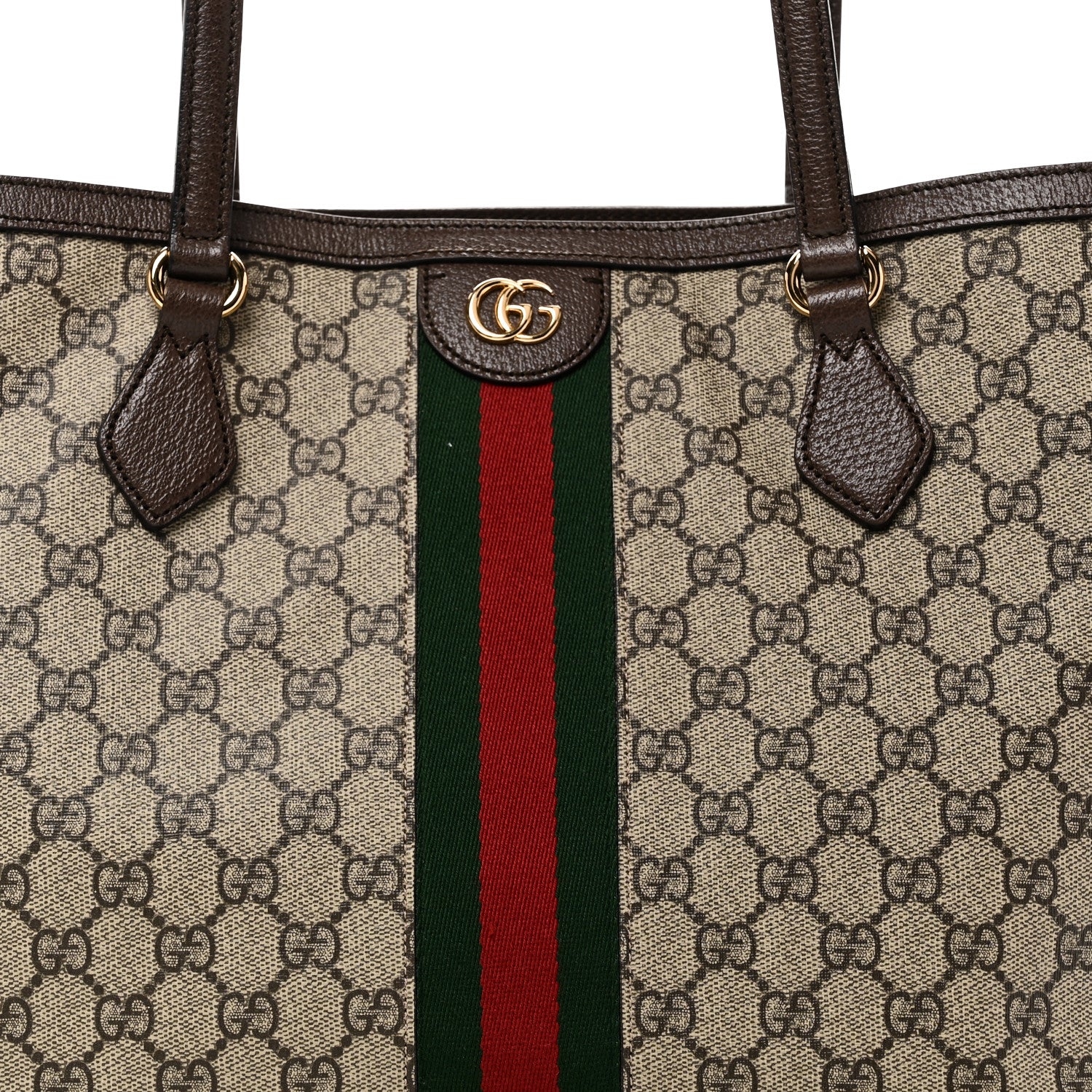 Gucci GG Supreme Monogram Medium Ophidia Shopping Tote Brown 8 of 11