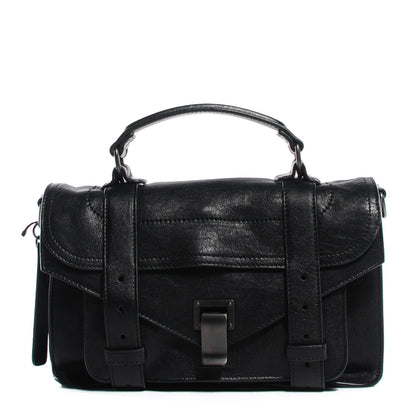 Proenza Schouler Lambskin Tiny PS1 Satchel Black 1 of 12