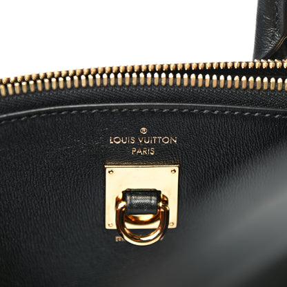Louis Vuitton Calfskin Golden Light City Steamer MM Black 5 of 12