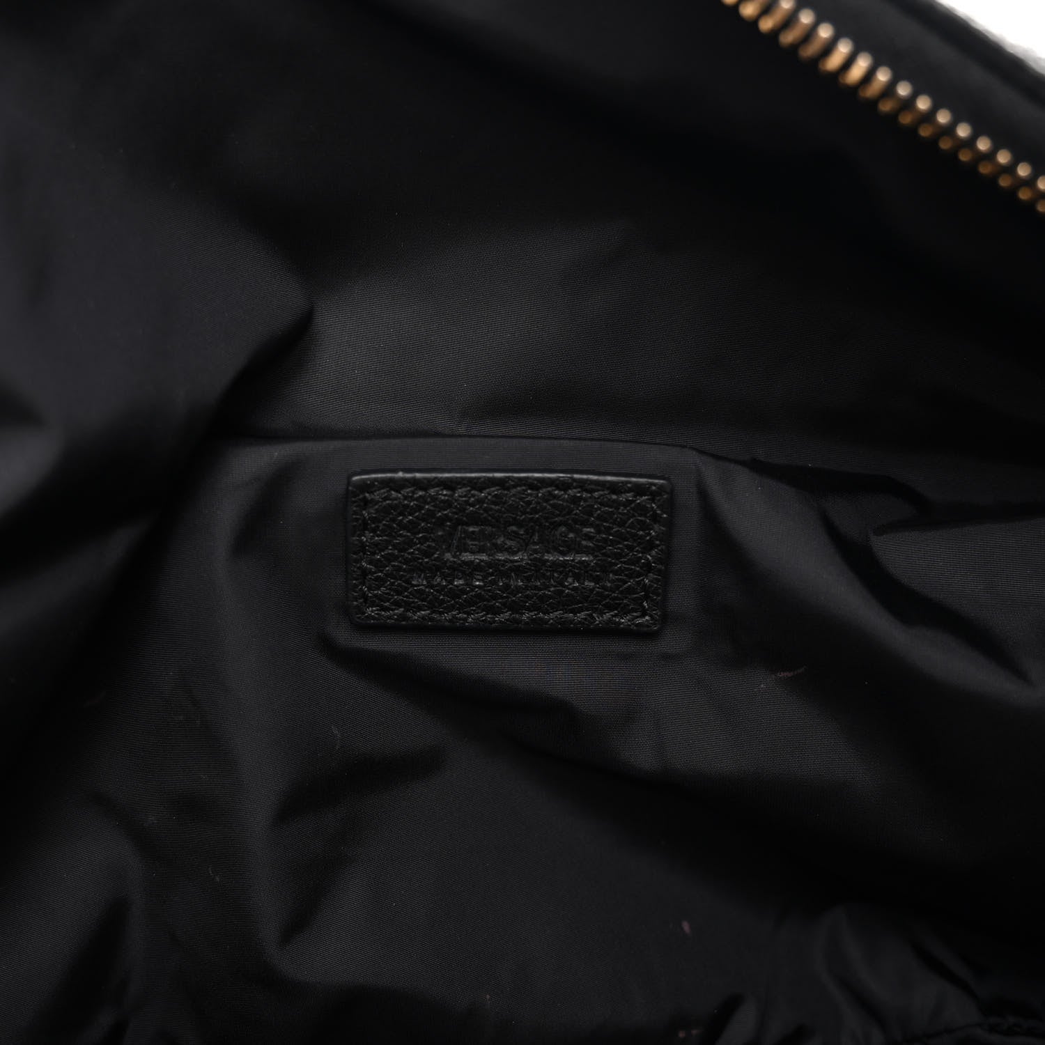 Versace Grained Calfskin Vanitas Medea Belt Bag Black 6 of 11