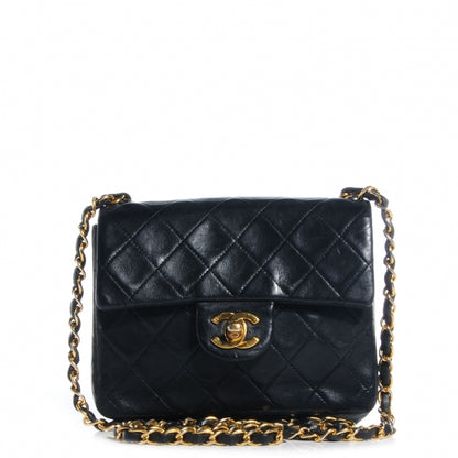 Chanel Lambskin Quilted Mini Square Flap Black 1 of 10