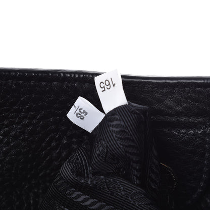 Prada Vitello Daino Side Pocket Hobo Nero Black 7 of 7