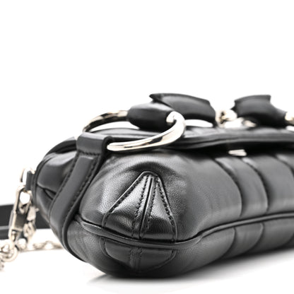 Gucci Nappa Vertical Matelasse Small Maxi Horsebit Chain Shoulder Bag Black 9 of 13