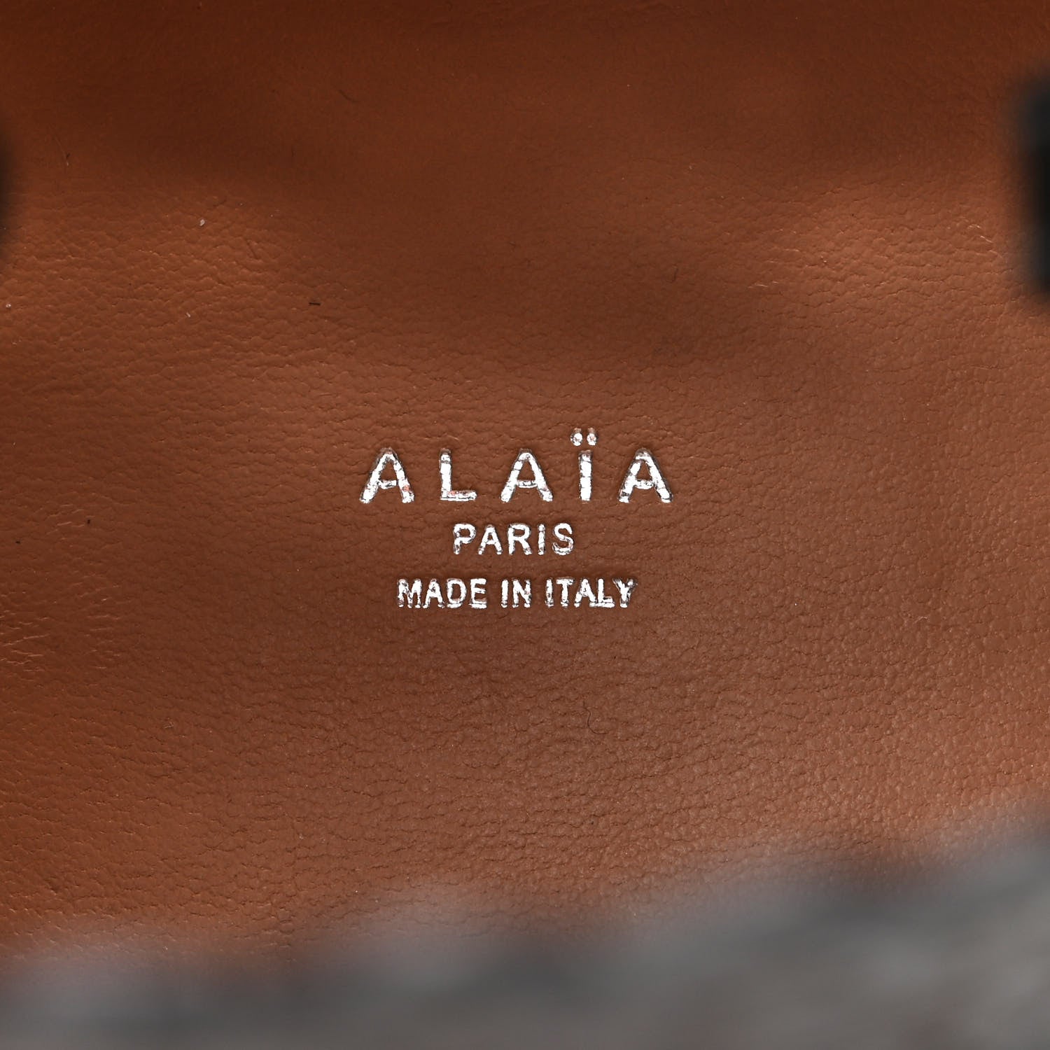 Alaia Calfskin Vienne Wave Mina 16 Bag  Black 6 of 9