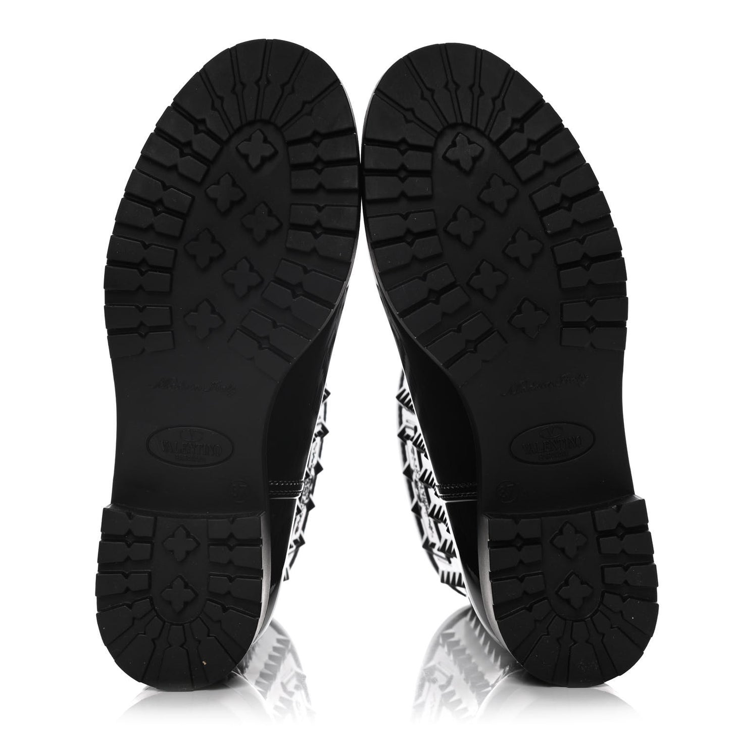 Rubber Rockstud Short Rainboots 37 Black