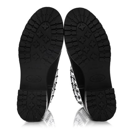Valentino Garavani Rubber Rockstud Short Rainboots 37 Black 7 of 12